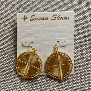 Gold Susan Shaw Earrings